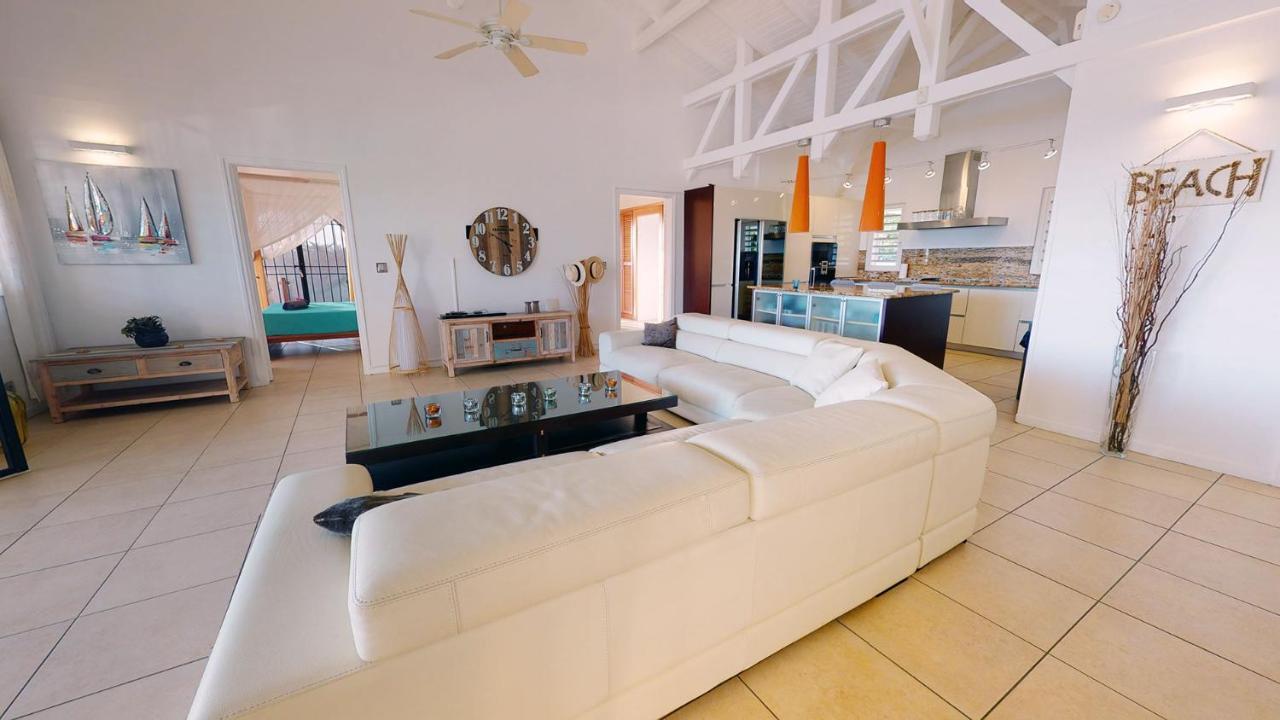 Villa Deluxe L'Hacienda Villa Vue Mer 180 Piscine Jacuzzi Proche Plage Marina Golf Pointe Des Chateaux Et Casino Jardin Clos Voyage Durable Saint-Francois  Exterior photo