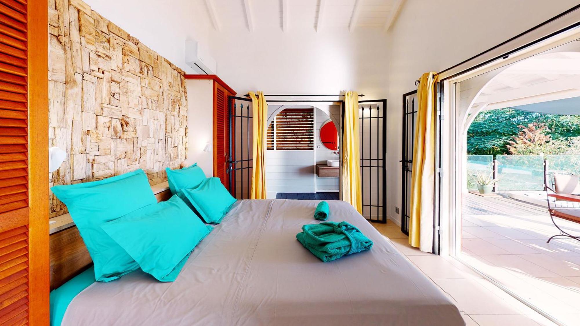 Villa Deluxe L'Hacienda Villa Vue Mer 180 Piscine Jacuzzi Proche Plage Marina Golf Pointe Des Chateaux Et Casino Jardin Clos Voyage Durable Saint-Francois  Room photo