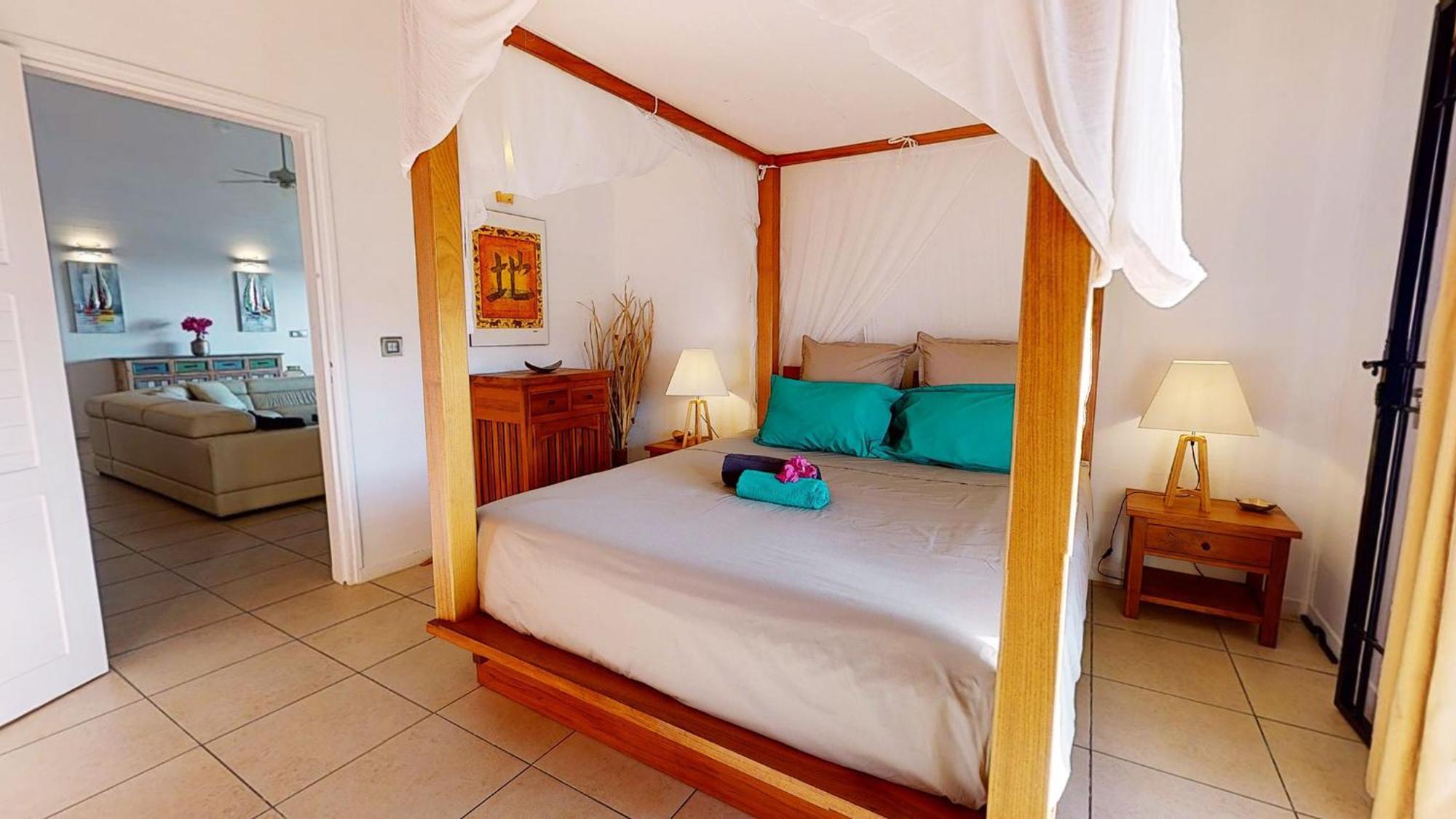 Villa Deluxe L'Hacienda Villa Vue Mer 180 Piscine Jacuzzi Proche Plage Marina Golf Pointe Des Chateaux Et Casino Jardin Clos Voyage Durable Saint-Francois  Room photo