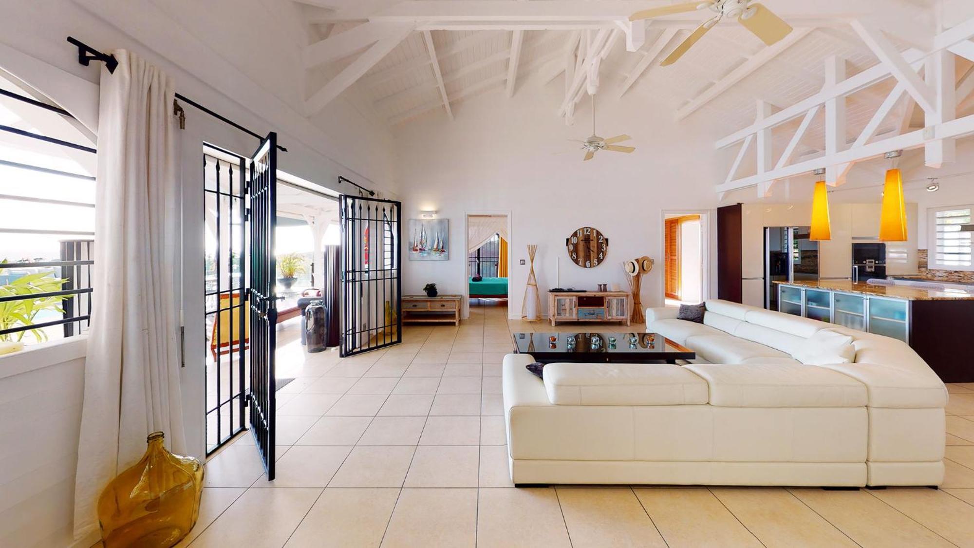 Villa Deluxe L'Hacienda Villa Vue Mer 180 Piscine Jacuzzi Proche Plage Marina Golf Pointe Des Chateaux Et Casino Jardin Clos Voyage Durable Saint-Francois  Room photo
